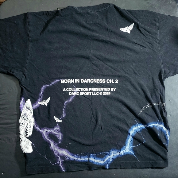 Darc Sport Born In Darcness Ch.2 Catwoman Side By Side Oversized Tee Black XXL - Picture 2 of 2